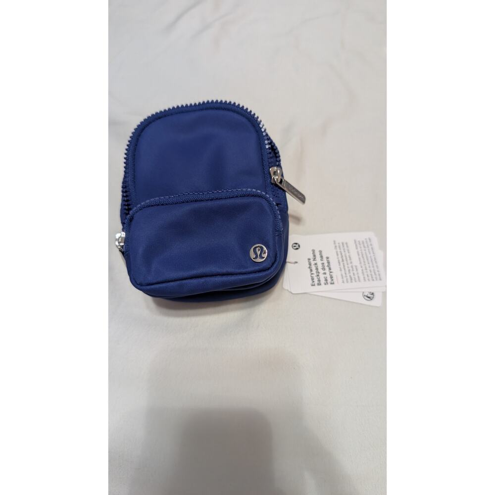 Lululemon Everywhere Backpack Nano Blue Zipper Women's Solid Rectangle